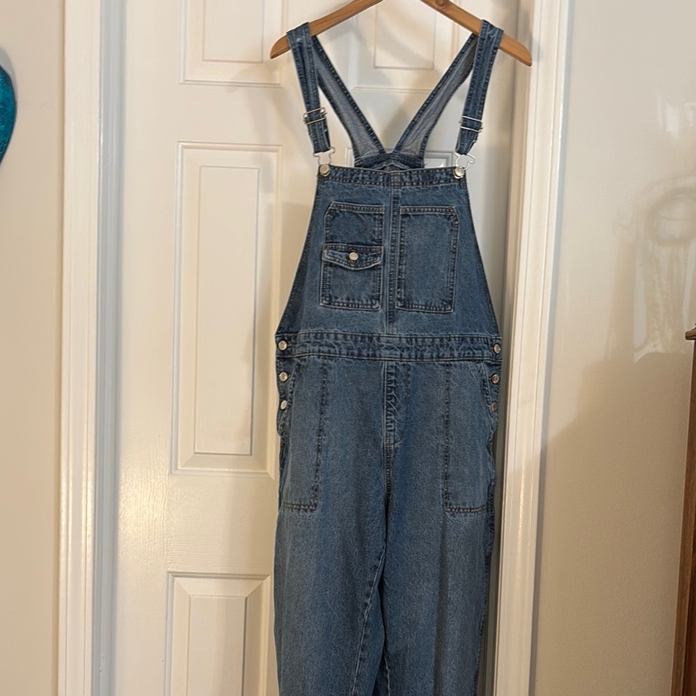 Celebrity Pink Blue Denim Overalls